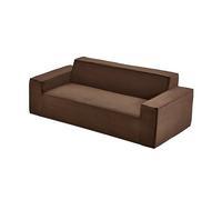 VEVOR Sofá Modular Multiplaza, 970 x 2110 x 730 mm, Cómodo Sofá de Nube de Pana con Asientos Profundos, Amplios Reposabrazos, Ideal para Salón, Dormitorio, Apartamento y Oficina, Color Marrón