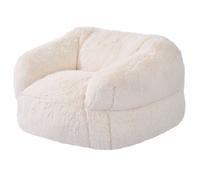 VEVOR Sofá Puf para Adultos con Reposabrazos y Relleno de Espuma de Alta Densidad, Cómodo y Agradable para la Piel, Ideal para Ver la Televisión, Leer o Relajarse, Color Beige, 480 x 430 x 400 mm