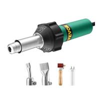 VEVOR Soldador de Aire Caliente para Plástico, 1600 W, Pistola de Calor para Soldar Vinilo TPO de PVC, con 4 Accesorios: 2 Boquillas y 1 Rodillo de Costura para Láminas de PP/PE/PVC, 330 x 95 x 56 mm