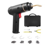 VEVOR Soldador de Plástico Inalámbrico 120 W con 400 Piezas de 4 Tipos de Grapas Calientes, Pistola de Soldadura de Grapas Calientes Recargable, para Reparación de Grietas Plástico, 225 x 160 x 53 mm