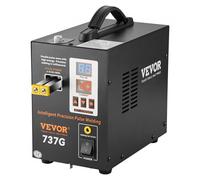 VEVOR Soldador por puntos de batería, soldador por puntos de pulso 737G, estación de soldadura portátil de alta potencia con 2 modos de soldadura e iluminación LED para níquel puro de 0,12 mm