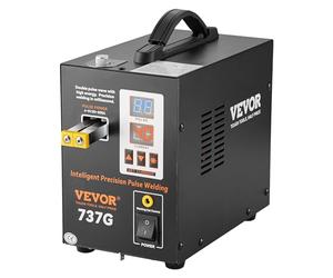 VEVOR Soldador por puntos de batería, soldador por puntos de pulso 737G, estación de soldadura portátil de alta potencia con 2 modos de soldadura e iluminación LED para níquel puro de 0,12 mm