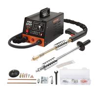 VEVOR Extractor de Clavos para Carrocería 3kW Soldador por Puntos 6 Modos de Soldadura Herramienta de Reparación de Abolladuras de Carrocería 16 Accesorios para Eliminación de Abolladuras de Vehículos