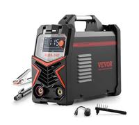 VEVOR Soldador TIG, Máquina de Soldar 4 en 1 Máquina de Soldadura Eléctrica 140 A, Pantalla LED Grande, Eléctrico con Inversor IGBT de Control Sinérgico y Arranque en Caliente, 310 x 135 x 270 mm