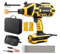 VEVOR Soldadora Portátil, de 20 a 120 A, con Ajuste de Corriente de 5 Niveles e Inversor IGBT, y Función de Arranque en Caliente para Varillas de Soldadura de 1,6 a 3,2 mm, 250 x 100 x 250 mm