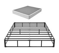 VEVOR Somier para Cama Tamaño de 2010 x 230 x 1515 mm, Soporte para Colchón, Capacidad de Carga de 1587 kg, Reducción de Ruido, con Cubierta de Tela, Marco de Metal, Protección de Rincones Redondeados