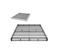 VEVOR Somier Tamaño Queen con Tela Lavable, Estructura de Cama Tamaño Queen Estructura de Metal Resistente 2010 x 1510 x 102 mm, Base de Colchón de Capacidad Máxima de 1587,57 kg Fácil Instalar