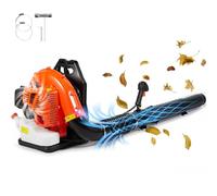 VEVOR Soplador de Hojas de Gas 79 CC Soplador de Nieve de Mochila 2 Tiempos con Tanque de Combustible 3 L Volumen de Aire de 930 CFM para Cuidado del Césped, Limpieza de Hojas, Eliminación de Nieve