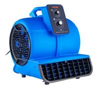VEVOR Soplador de Suelo 1250 RPM Ventilador de Secado por Enfriamiento 73 m³/min Secador de Alfombras Portátil 4 Ángulos de Soplado Temporizador 3 Velocidades para Limpieza, Hogar, Comercial