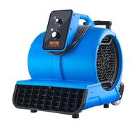 VEVOR Soplador de Suelo 1400 RPM Ventilador de Secado por Enfriamiento 113 m³/min Secador de Alfombras Portátil 3 Ángulos de Soplado Temporizador 3 Velocidades para Limpieza, Hogar, Comercial
