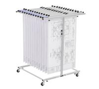 VEVOR Soporte de Almacenamiento para Planos, Estante Colgante para Blueprints, sin Abrazaderas, Móvil con Ruedas, Organizador para Mapas Carteles Archivos, para Ingeniería Construcción Oficina Hogar