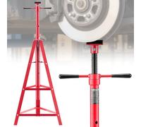VEVOR Soporte de Elevación Inferior Capacidad de 2 t, Soporte para Debajo del Polipasto Elevación de 120-215 cm, Altura Ajustable en 4 Niveles, Acero al Carbono de Alta Resistencia para Garajes