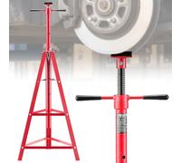 VEVOR Soporte de Elevación Inferior Capacidad de 2 t, Soporte para Debajo del Polipasto Elevación de 120-215 cm, Altura Ajustable en 4 Niveles, Acero al Carbono de Alta Resistencia para Garajes