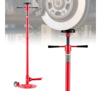 VEVOR Soporte de Elevación Inferior Capacidad de 750 kg Soporte para Debajo del Polipasto con Ruedas y Pedal Elevación de 132-203,2 cm Manija Giratoria Montado en Cojinete para Tareas de Reparación
