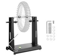 VEVOR Soporte de Equilibrado de Neumáticos para Motocicleta, Carga de 40 kg, con Conos de Centrado Ajustables y Puntero de Centrado, para el Montaje de Neumáticos para Ruedas, 490 x 300 x 545 mm