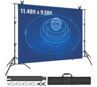 VEVOR Soporte de Fondo Kit de Soporte de Fondo Fotográfico Ajustable 2900x3500 mm con 6 Abrazaderas y Bolsa de Transporte Soporte de Fondo para Fotografía para Estudio de Fotografía, Exposición, Boda