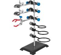 VEVOR Soporte de Laboratorio, 206 x 145 mm Conjunto de Trípode, 60 cm Soporte del Frasco, Pinza Condensador Set para La Investigación de Experimento de Laboratorio para Experimento de Física y Química