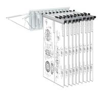 VEVOR Soporte de Pared para Almacenamiento de Planos con 12 Soportes Pivotantes