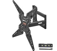 VEVOR Soporte de Pared para Televisores de Pantalla de 26"-55" Carga de 45 kg Soporte para TV Inclinable y Giratorio VESA 400x400 mm Máximo Soporte de Pared de Acero al Carbono para Casa Oficina