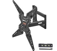 VEVOR Soporte de Pared para Televisores de Pantalla de 26"-55" Carga de 45 kg Soporte para TV Inclinable y Giratorio VESA 400x400 mm Máximo Soporte de Pared de Acero al Carbono para Casa Oficina