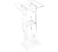 VEVOR Soporte de Podio de Acrílico Atril de Pie Portátil Altura 109 cm con Asas