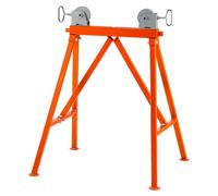 VEVOR Soporte de rodillos con cabezal de rodillo Soporte de rodillos de capacidad de carga de 1134 kg Soporte de rodillos de acero #45 Soporte de 5 a 91 cm Soporte de montaje de soporte de trabajo