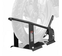 VEVOR Soporte de Rueda de Motocicleta Capacidad de 816,5 kg Calzo de Rueda Diámetro de 381-533,4 mm Ancho de 76,2-203,2 mm Soporte de Transporte de Acero para Remolque Taller Garaje
