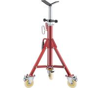 VEVOR Soporte de Tubería Capacidad del Tubo 0,32-30,48 cm Soporte para Tubería Plegable Cabeza V Altura 71-131 cm Capacidad de Carga 400 kg Soporte Alto de Tubo para Roscado Corte de Orificio Ranurado