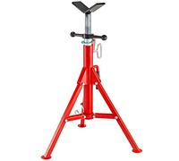 VEVOR Soporte de Tubo Alto con Cabeza en V Plegable Capacidad de Tubo 30 cm, Altura 71-132 cm Capacidad de 1134 kg