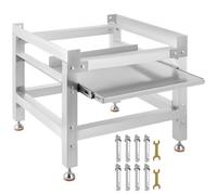VEVOR Soporte Lavadora Secadora, Base para Lavadora, con Capacidad de 136 kg, Soporte para Lavadora Secadora y Refrigerador, Pedestal Lavadora, Base Frigorífico Antideslizante de Acero Inoxidable