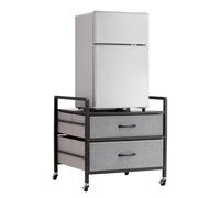 VEVOR Soporte Mini Refrigerador Almacenamiento 2 Cajones Gris 560 x 530 x 570 mm