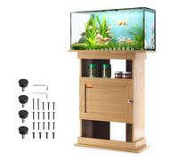 VEVOR Soporte para Acuario Carga de 76 kg Mueble para Acuario de MDF Soporte para Tanque de Reptiles 64 x 40 x 72 cm con Gabinete de Almacenamiento y Kit de Hardware para Salón, Oficina, Recepción