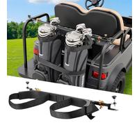 VEVOR Soporte para Bolsa de Carrito de Golf, 1370 x 195 x 60,5 mm, con Tubos Cuadrados de 3 cm, Soporte Ajustable para Palos de Golf con Correa, no Requiere Perforación, Acero al Carbono, Negro