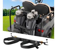 VEVOR Soporte para Bolsa de Carrito de Golf, 1370 x 195 x 60,5 mm, con Tubos Cuadrados de 3 cm, Soporte Ajustable para Palos de Golf con Correa, no Requiere Perforación, Acero al Carbono, Negro