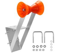 VEVOR Soporte para Cabrestante de Remolque de Barco, Compatible con Postes de Cabrestante de 50,8-76,2 mm, con Ruedas de TPU y Pernos en U para Motos Acuáticas, Veleros, Barcos de Pesca, Plata