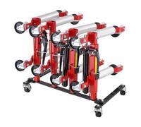 VEVOR Soporte para Carrito de Transporte de Coche Capacidad para 4 Plataformas