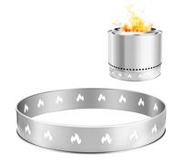 VEVOR Soporte para Fogata Individual, Anillo de 68,6 cm sin Humo, Acero Inoxidable, Soporte Portátil para Acampar al Aire Libre, Herramientas para Chimenea, Resistente al Óxido, φ 587 x 99 mm