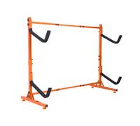 VEVOR Soporte para Kayak Independiente, 2 Piezas de Capacidad, Porta Kayak, Remo para Canoa, Soporte para Tabla de Remo de Acero Resistente con Brazos Acolchados, Ancho Ajustable, Carga 79 kg