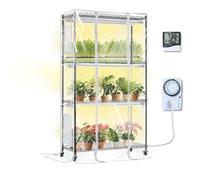 VEVOR Soporte para Plantas Lámpara de Cultivo para Invernadero 4 Niveles 150 cm