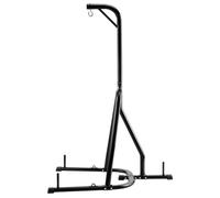 VEVOR Soporte para Saco de Boxeo con Marco de Acero Soporta hasta 65 kg Soporte para Saco de Arena Independiente con Base con Peso Equipo de Entrenamiento para Gimnasio en Casa, 143x126x208 cm