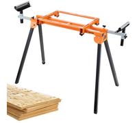 VEVOR Soporte para Sierra Ingletadora Ancho 94-199 cm Base Soporte para Ingletadoras Capacidad de 150kg Carro Soporte Sierra Plegable Altura de Mesa 78cm Soporte de Sierra para Trabajo de Madera Metal