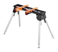 VEVOR Soporte para Sierra Ingletadora de Acero con Abrazaderas de Soporte de Montaje de Una Pieza Carga de 149,7kg Altura Ajustable de 739-835 mm, Soporte para Sierra Ingletadora Portátil y Plegable