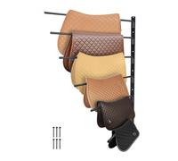 VEVOR Soporte para Sillín de Pared de 78,5 x 76,0 x 14,0 cm, Soporte para Sillín Abatible de Seis Niveles, Soporte para Mantas y Almohadillas para Caballos para Organizar el Cuarto de Aperos, Negro