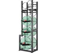 VEVOR Soporte para tanque de refrigerante para 1 tanque de 50 lb, 2 de 30 lb y 3 otros tanques de botellas pequeñas soporte para tanque de cilindro 15,55" x12,99 x49,8 soporte para cilindro