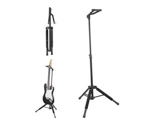 VEVOR Soporte para Trípode para Guitarra Capacidad de Carga de 15 kg, Estante de Exhibición Plegable para Suelo con Altura Ajustable de 900-1200 mm para Guitarra, Acústica Eléctrica Bajo Clásico