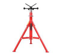 VEVOR Soporte para Tubos con Cabezal en V 1/8"-12" Altura Ajustable 28"-52" Soporte para Gato para Tubos Capacidad de Carga de 1134 kg Soportes de Tubo Plegable Portátil Carcasa de Acero al Carbono