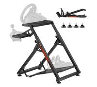 VEVOR Soporte para Volante de Carreras, Ajustable y Plegable, para Logitech G923, G920, G29, G27, Thrustmaster T300RS TX, F458, T500RS, T3PA-PRO (F1/GT), Cabina de Juego, Pedales No Incluidos