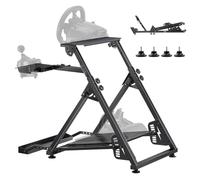 VEVOR Soporte para Volante de Carreras Ajustable y Plegable, para Logitech G923, G920, G29 y G27, Thrustmaster T300RS TX, F458, T500RS, T3PA-PRO F1/GT, Consola de Juegos, 900 x 710 x 845 mm