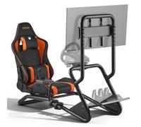 VEVOR Soporte para Volante de Carreras con Soporte para Monitor, Estable y Ajustable, Compatible con Logitech G27, G29, G920, G923, Thrustmaster T300RS, TX F458, T500RS, T3PA-PRO (F1/GT), Pedales CSR