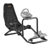 VEVOR Soporte para Volante de Carreras Integrado Cabina Abierta, Soporte de Volante Compatible con Logitech G27, G29, G920, G923, Thrustmaster T300RS, TX F458, T500RS, T3PA-PRO (F1/GT), Pedales CSR